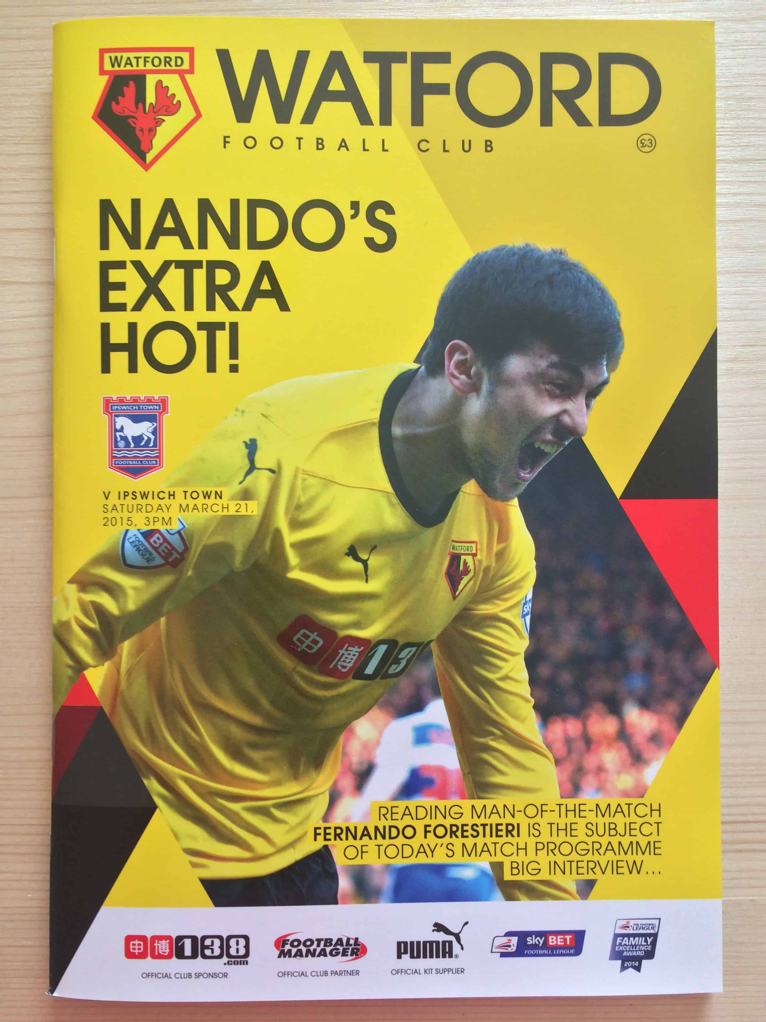 Watford FC v Ipswich Town FC